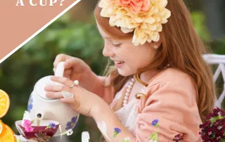 Girl making tea